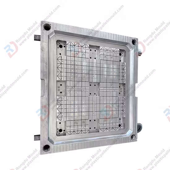 1100*1100*120mm Light Stackable Packaging Nine Foot/Leg Recycled Plastic Injection Pallet Mould