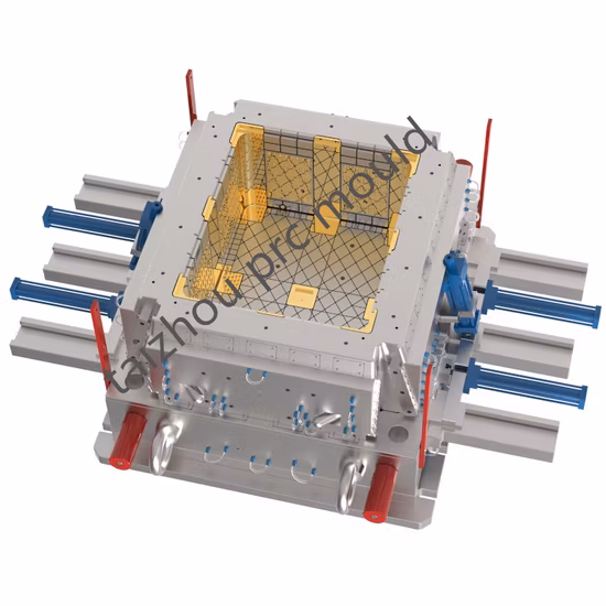 Customized Plastic Industrial Pallet Box Crate Dustbin Injection Mould